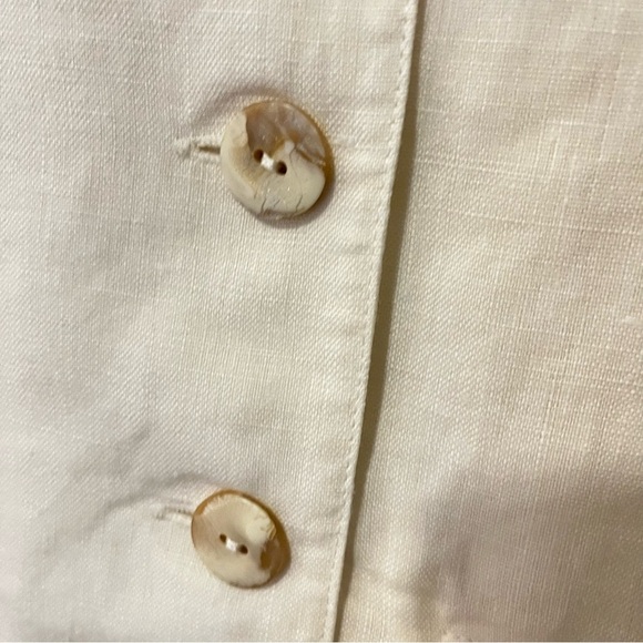 Kyriako & Dion by Stephan Caras Vintage Linen Button-up Oversized Jacket Tunic 6 - Picture 5 of 8